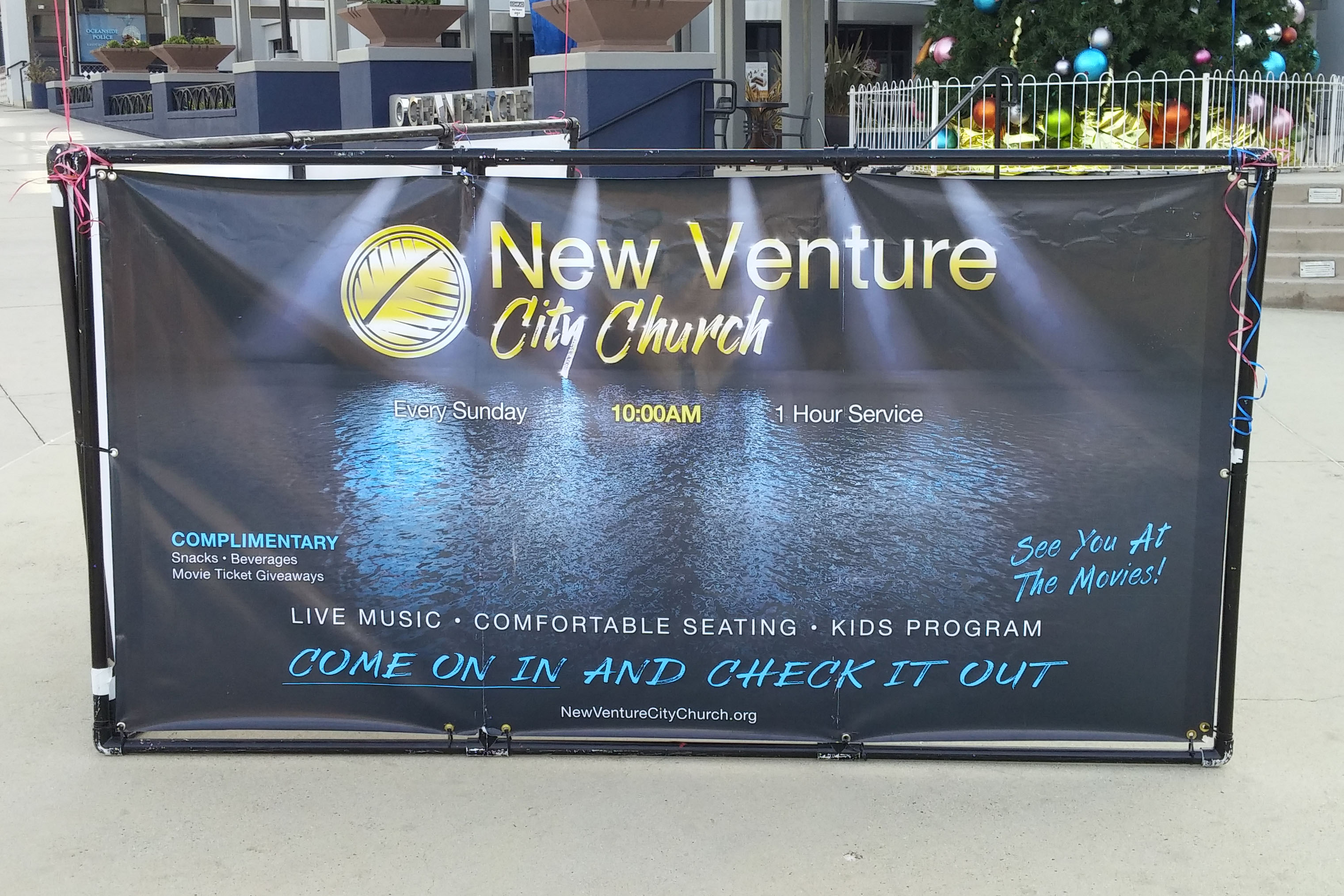 New Venture Christian Fellowship, Oceanside, CA (Sign)